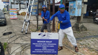 Kabel Jaringan Internet Semrawutan, APJII Jambi Bertindak